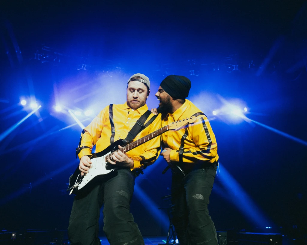 Canadian-Indian producer Ikky performing with producer and frequent collaborator Zachary Stuckey